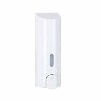 Дозатор для жидкого мыла настенный Delphinium "D014W" 380 мл пластик, белый 102162 *1/50