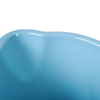 Ведро д/мытья пола пластм. со вставкой для Отжима 12л овальн.,Мет.р."Vogue" Небесный SV3827НБС *1/12