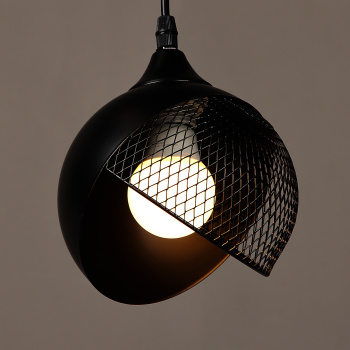 Светильник подвесной N6483/3H BK 3*40W E27 220V (d-360; h-800) S=12м2 VERNER LIGHTING *1