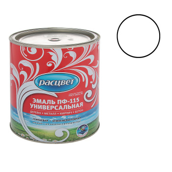 Эмаль алкидная 2.7 кг Расцвет ПФ-115, белая