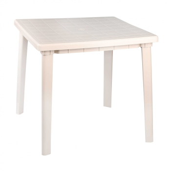 Стол пластм. квадратный 800х800мм, выс.740мм Бежевый М8154 (ЗПИ "Альтернатива") *1