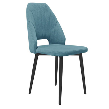 Стул Капри 456x530xh900 конус Т2 Исп.2 Велюр DREAM Mint бирюзовый+каркас Черный муар *1