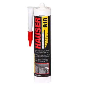 Жидкие гвозди 260 мл HAUSER 910, для панелей и молдингов, бежевый