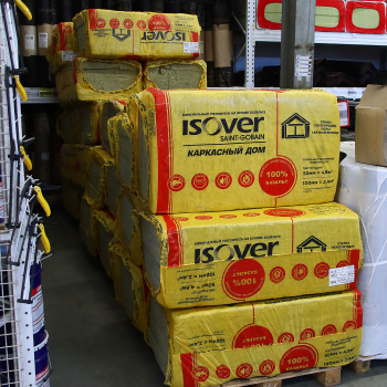 Утеплитель ISOVER Каркасный дом, 50 мм, 8 плит, 4.8 м²