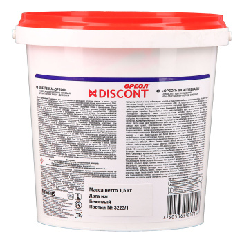 Шпатлевка масляно-клеевая 1.5 кг Ореол Дисконт, универсальная
