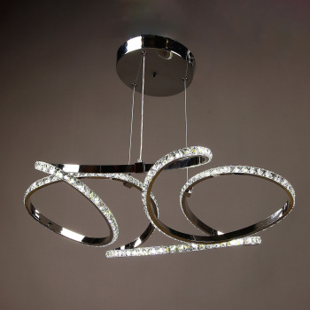 Люстра 8896/150W Chrome 600 мм 3 реж., пульт S=20м2  VERNER LIGHTING *1