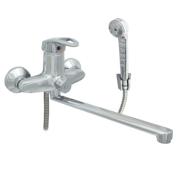 Смеситель для ванны ЦС-СМ 300-4 D35 М-43 плоский излив (Подольск) *1/8