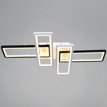 Светильник потолочный светодиодный 03629-0.3-04A WH+BK LED 3000-6500К ПДУ+диммер S=20м2   *1