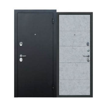 Дверь входная 2050х860х75 мм Ferroni Гарда, левая, серебристый антик/бетон снежный