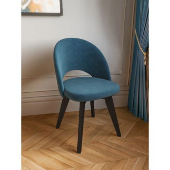 яяяКресло НАОМИ КАТАНИЯ Велюр АКВАМАРИН+металл.каркас ГРЭЙС Черный матовый КТ649*4