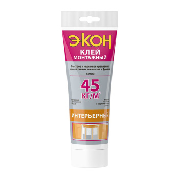 Жидкие гвозди 200 г ЭКОН Интерьерный, белый